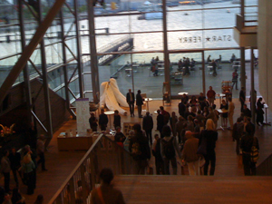 The view of the river Ij, from the Muziekgebouw